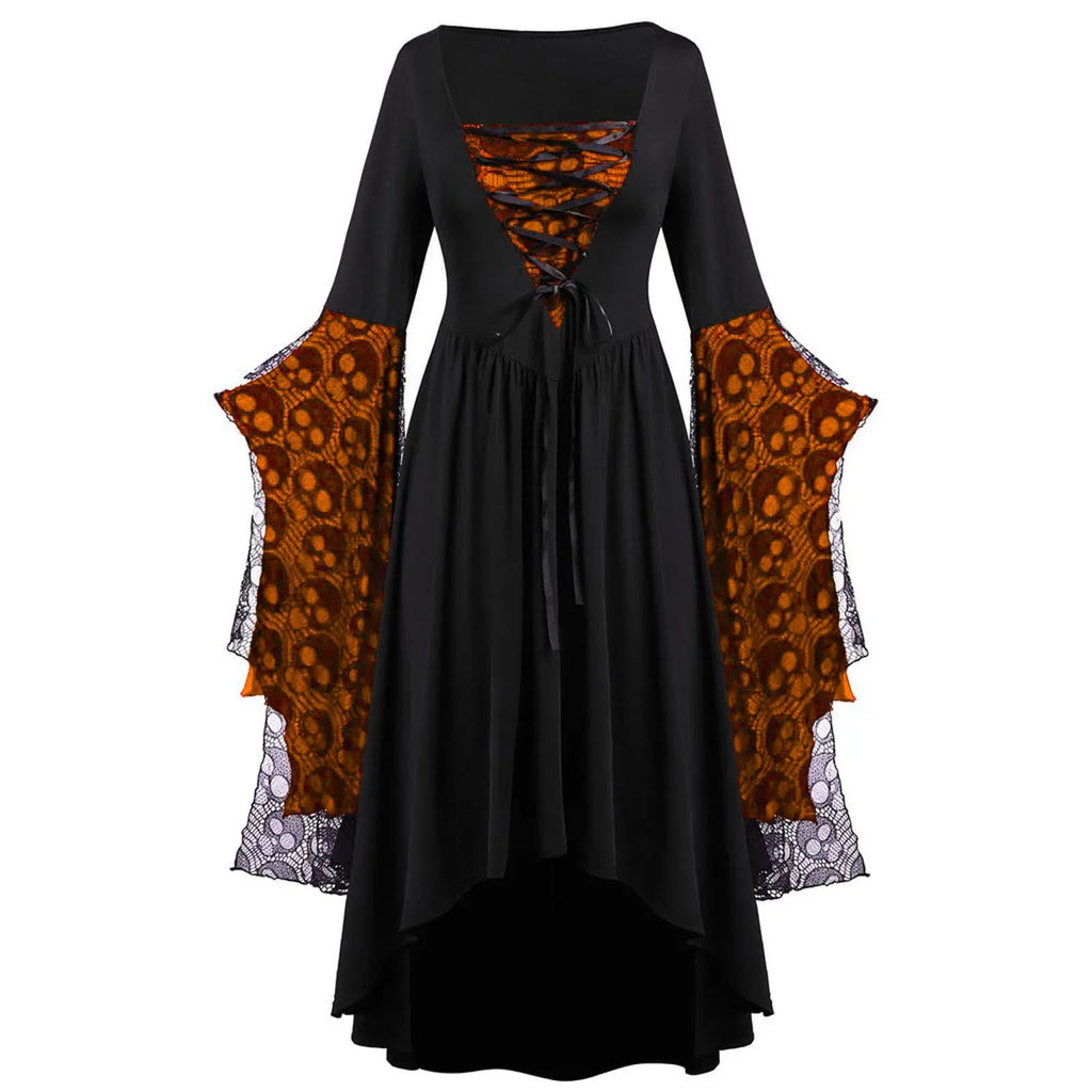 Witchy Skull Costume Dress | Choose Your Color