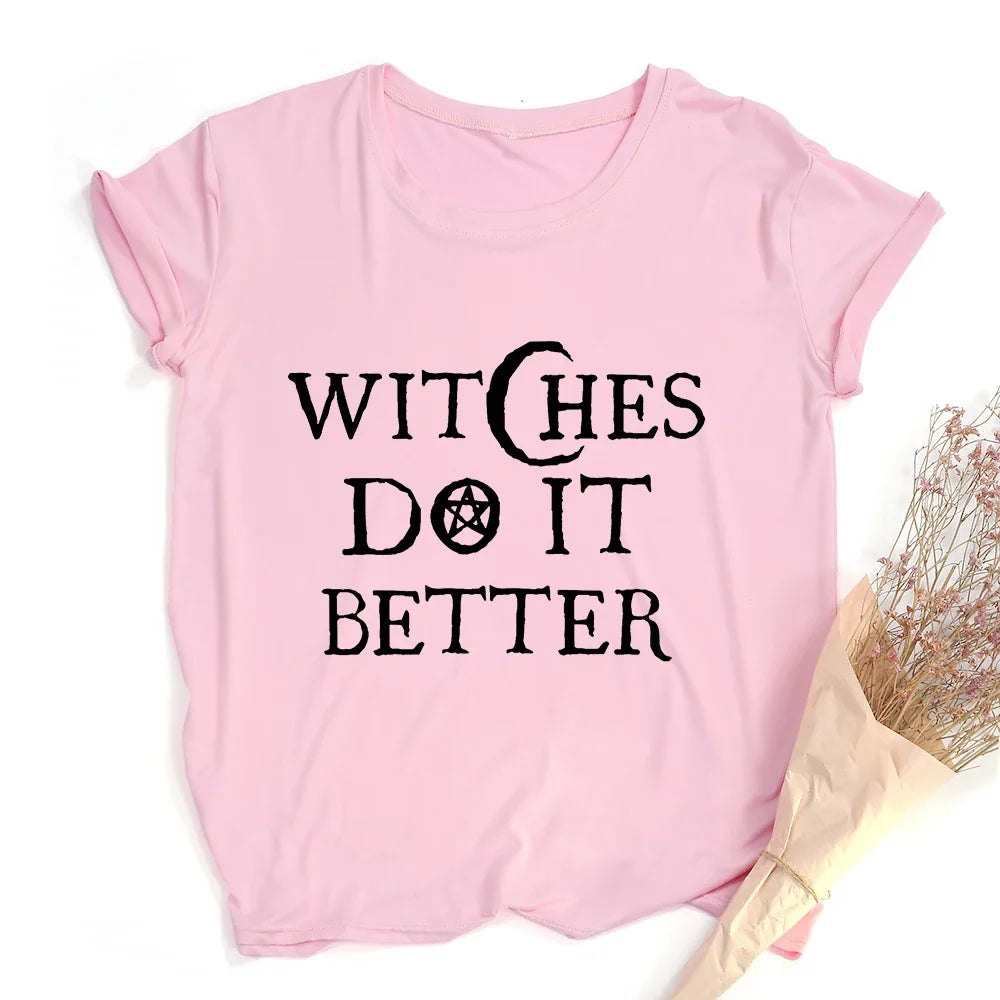 Witchy Quote Crop Top Tees
