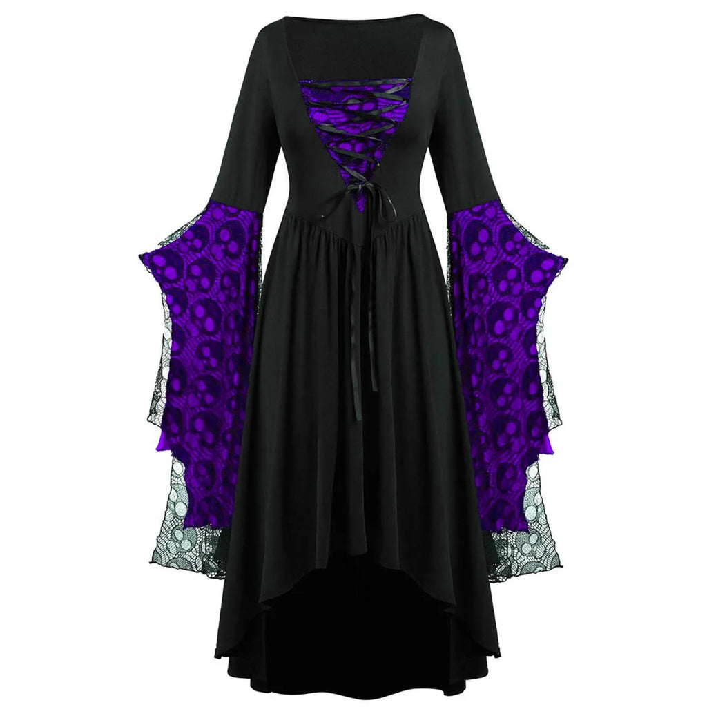Witchy Skull Costume Dress | Choose Your Color