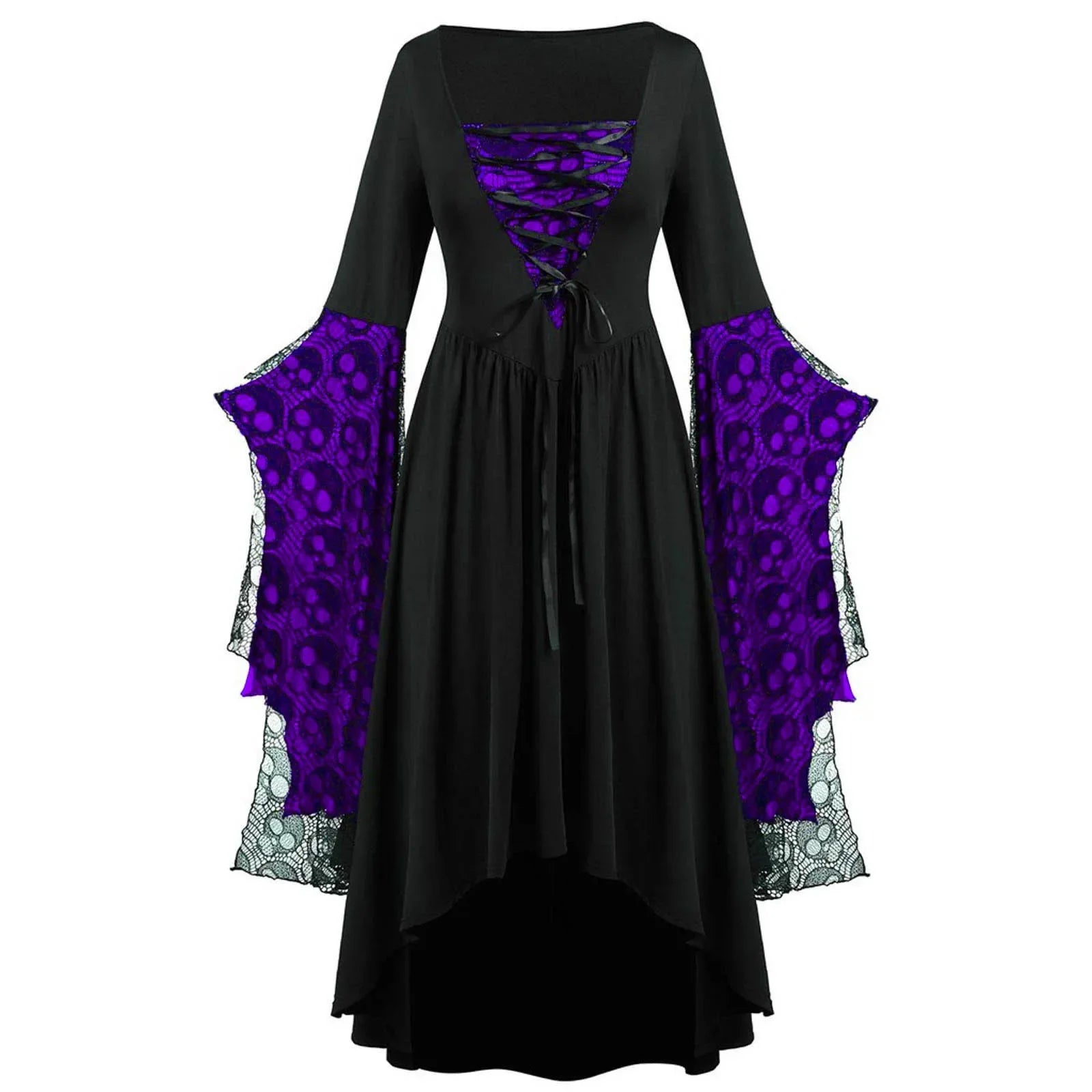 Witchy Skull Costume Dress | Choose Your Color