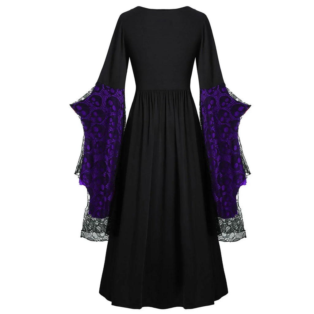 Witchy Skull Costume Dress | Choose Your Color