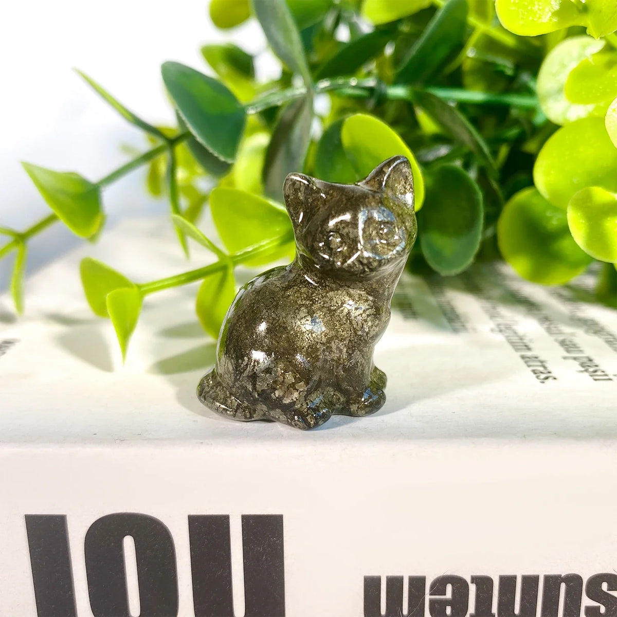 Crystal Cat Figurine | Choose Your Stone