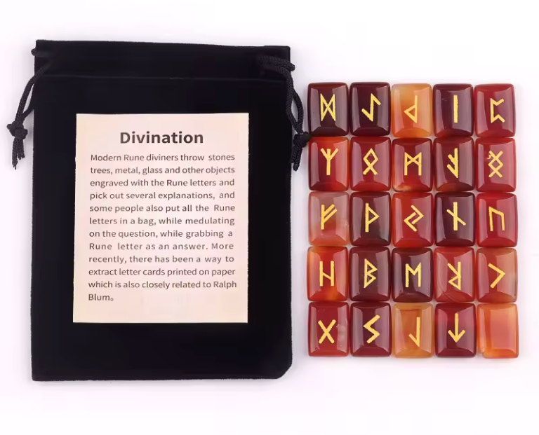 Rectangular Crystal Rune Sets | 25 Pieces