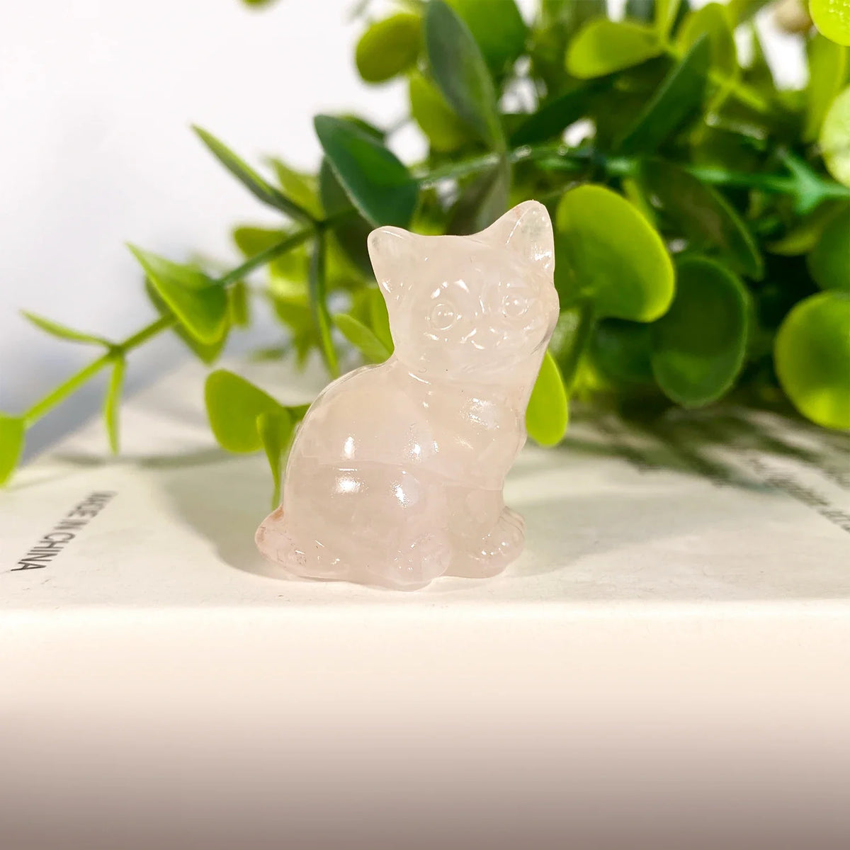 Crystal Cat Figurine | Choose Your Stone