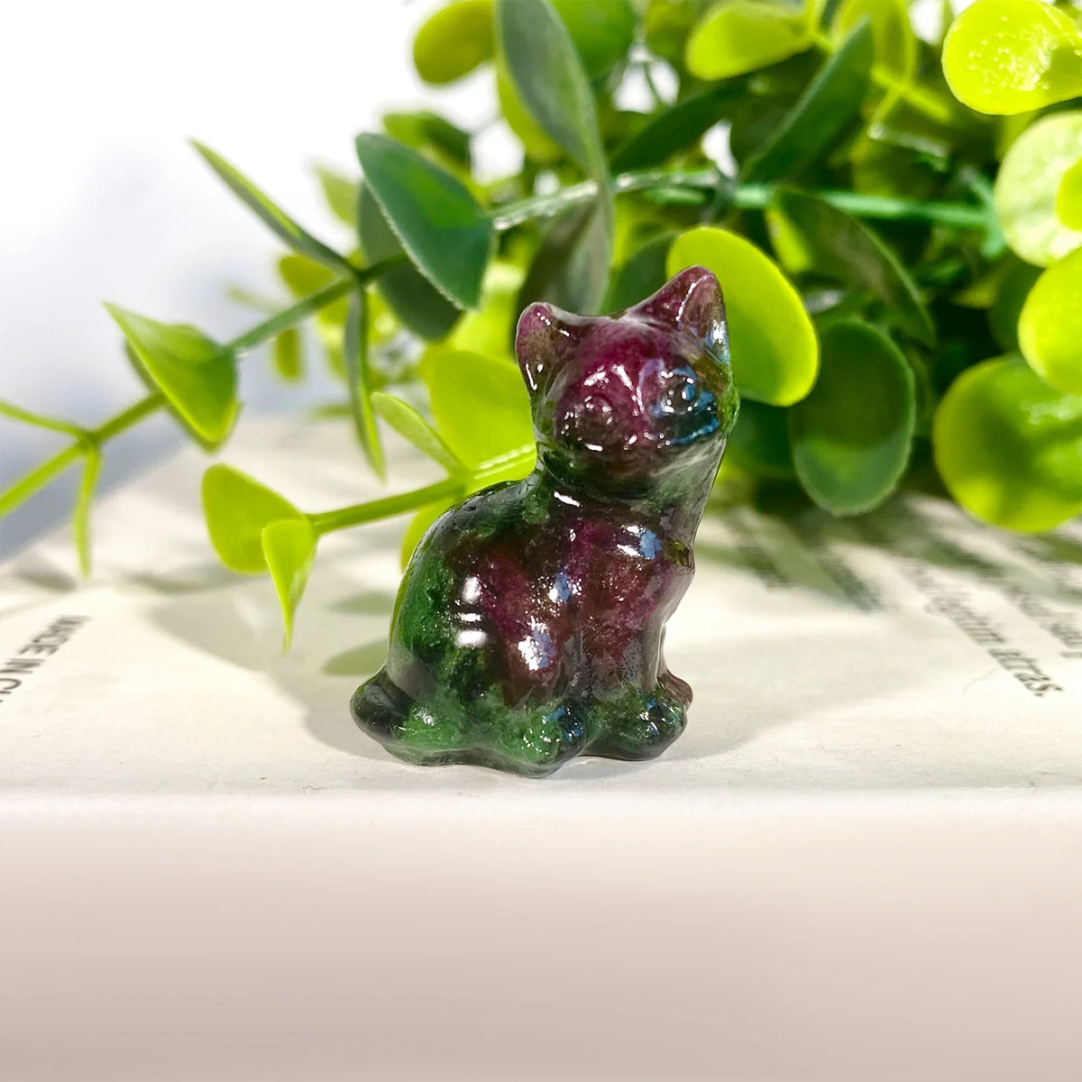 Crystal Cat Figurine | Choose Your Stone