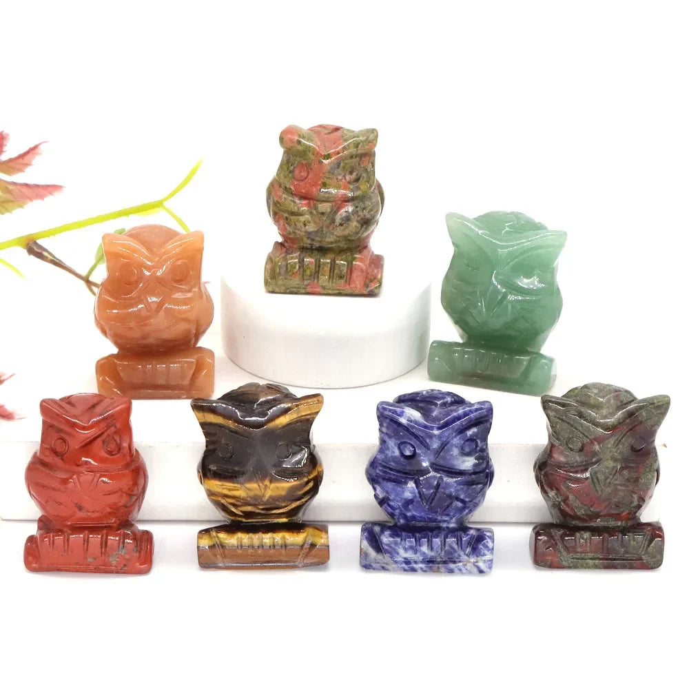 Crystal Owl Figurines | Choose Your Stone