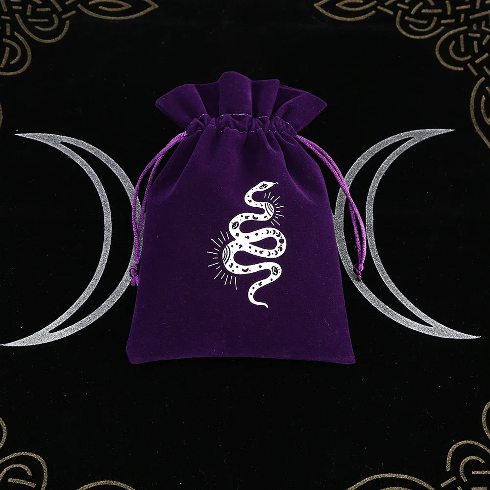 Witchy Purple Velvet Tarot Card Bags