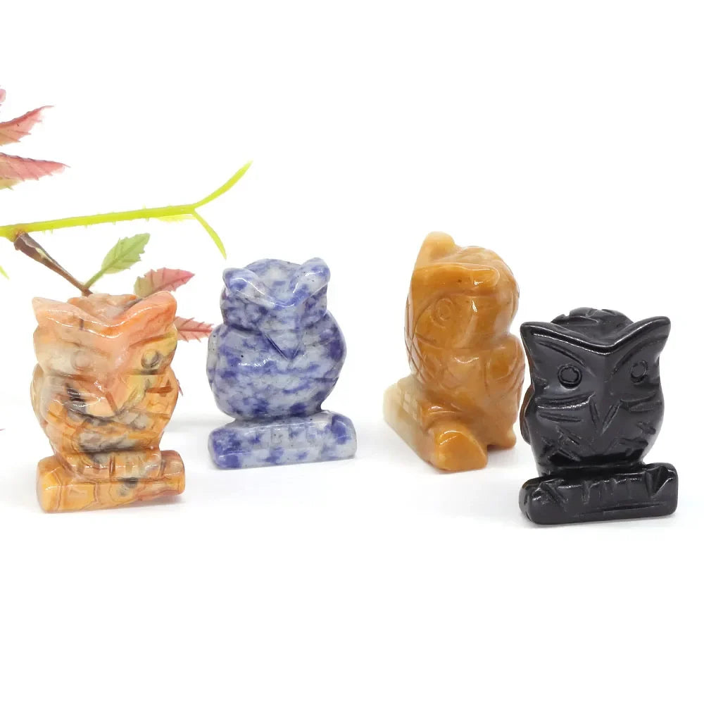 Crystal Owl Figurines | Choose Your Stone