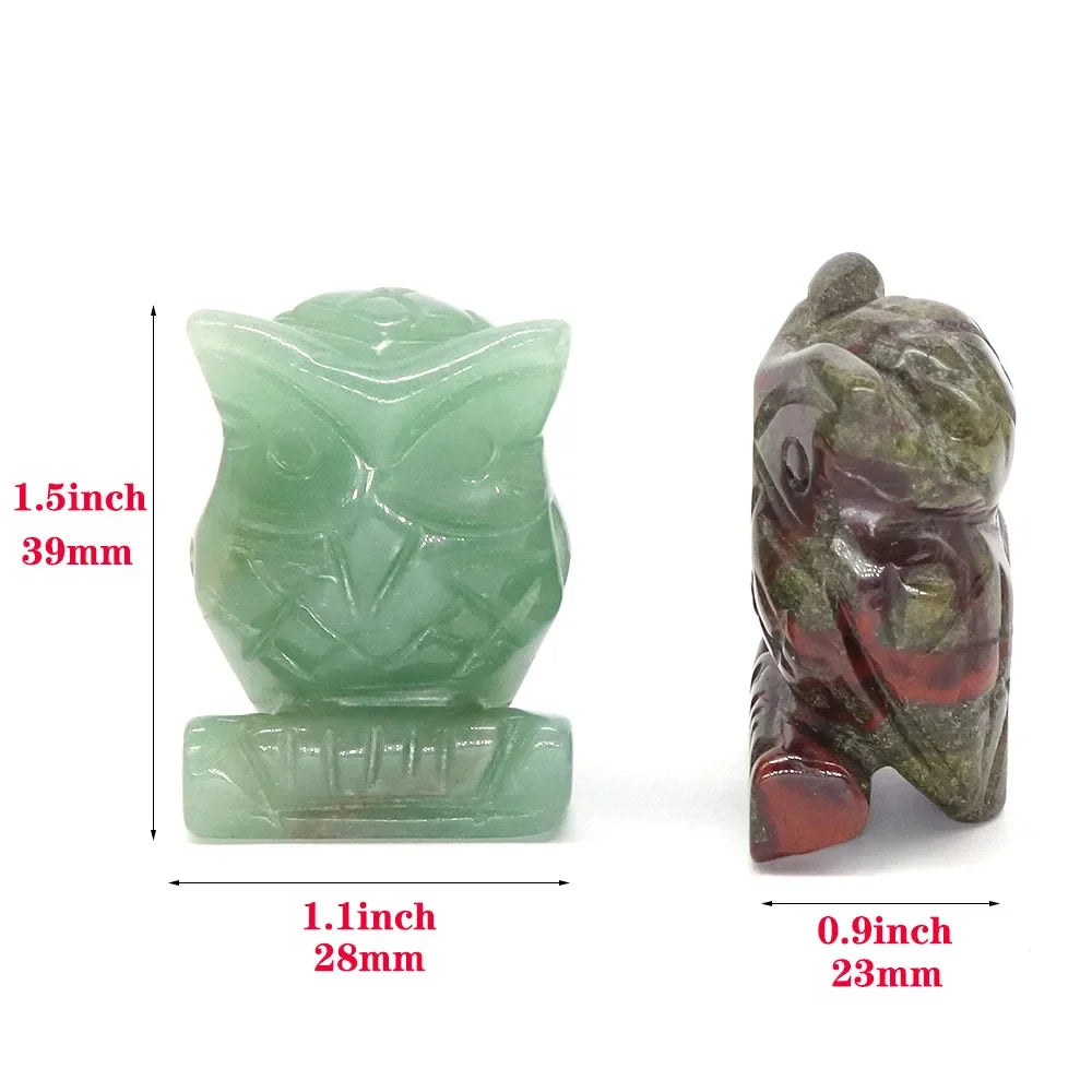 Crystal Owl Figurines | Choose Your Stone