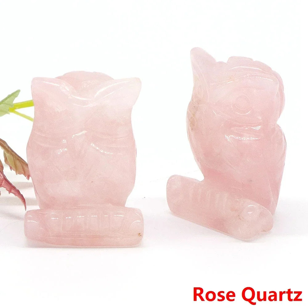 Crystal Owl Figurines | Choose Your Stone