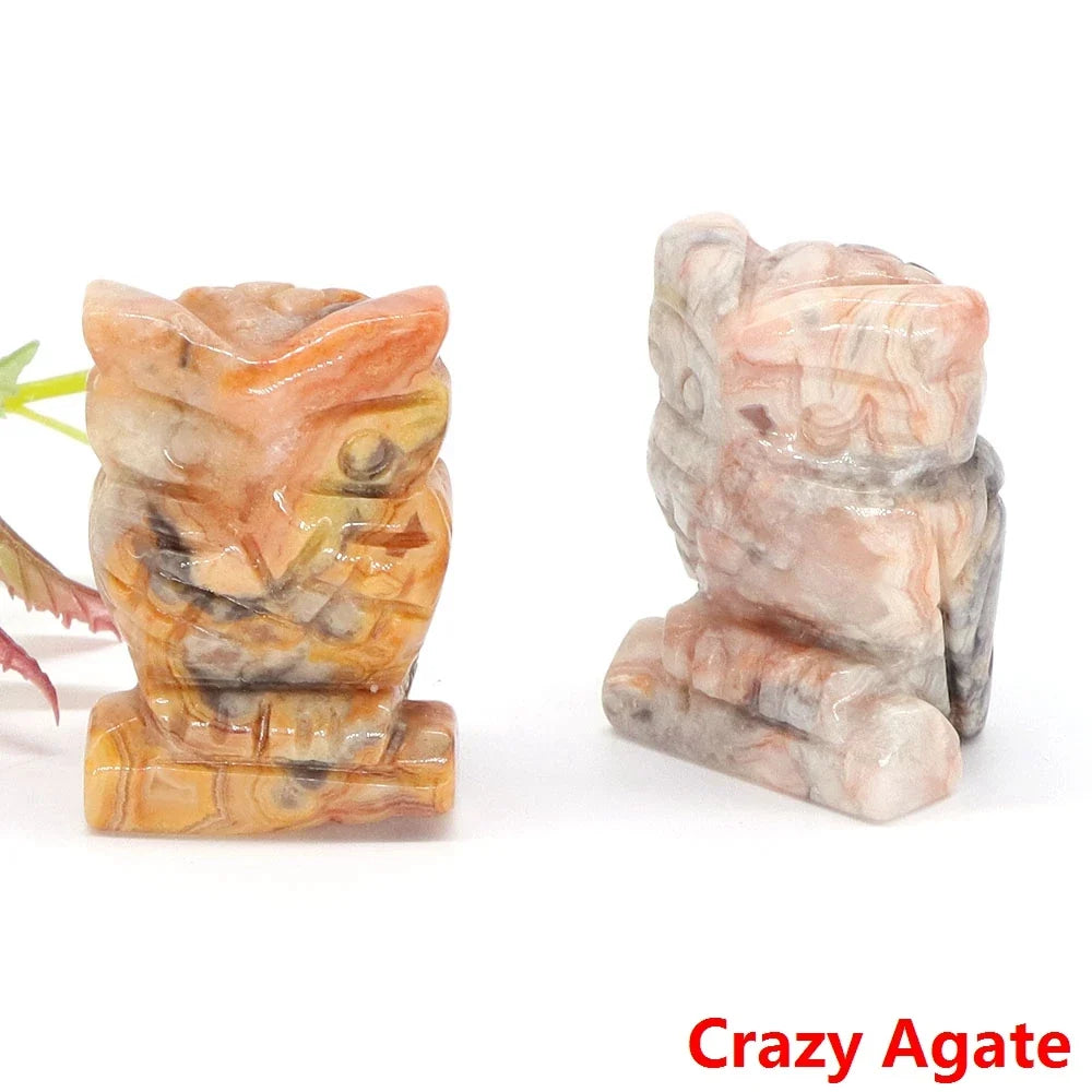 Crystal Owl Figurines | Choose Your Stone