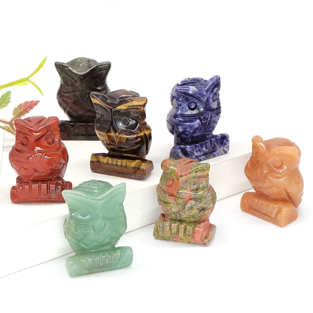 Crystal Owl Figurines | Choose Your Stone