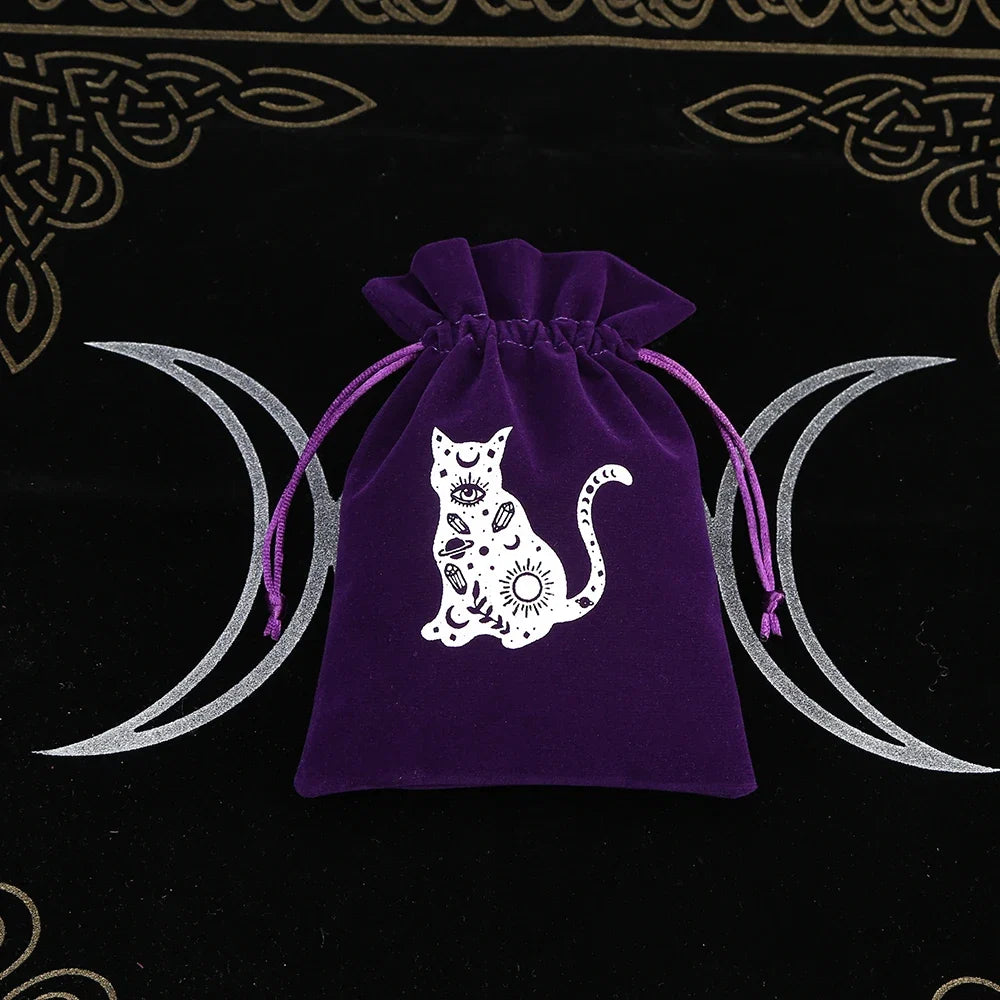 Witchy Purple Velvet Tarot Card Bags