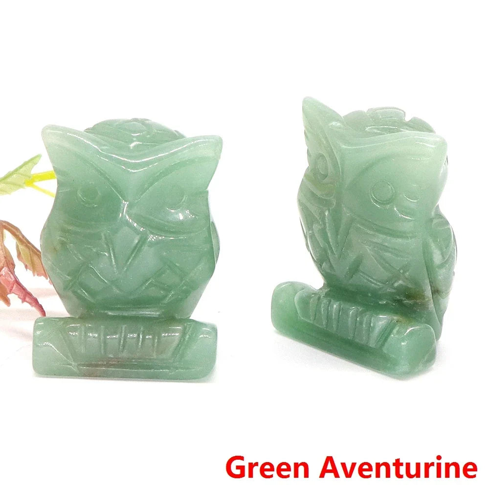 Crystal Owl Figurines | Choose Your Stone