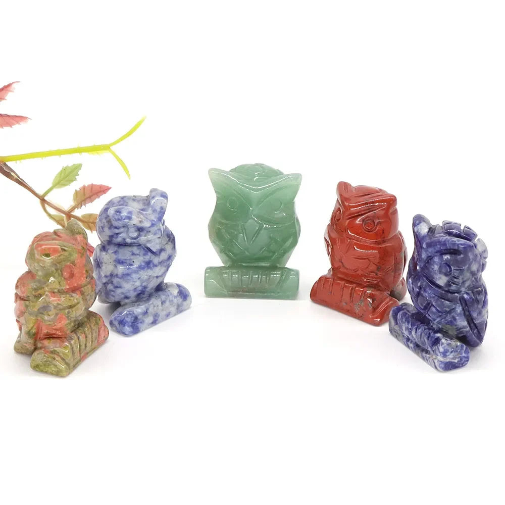 Crystal Owl Figurines | Choose Your Stone