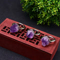 Adjustable Amethyst Cluster Ring