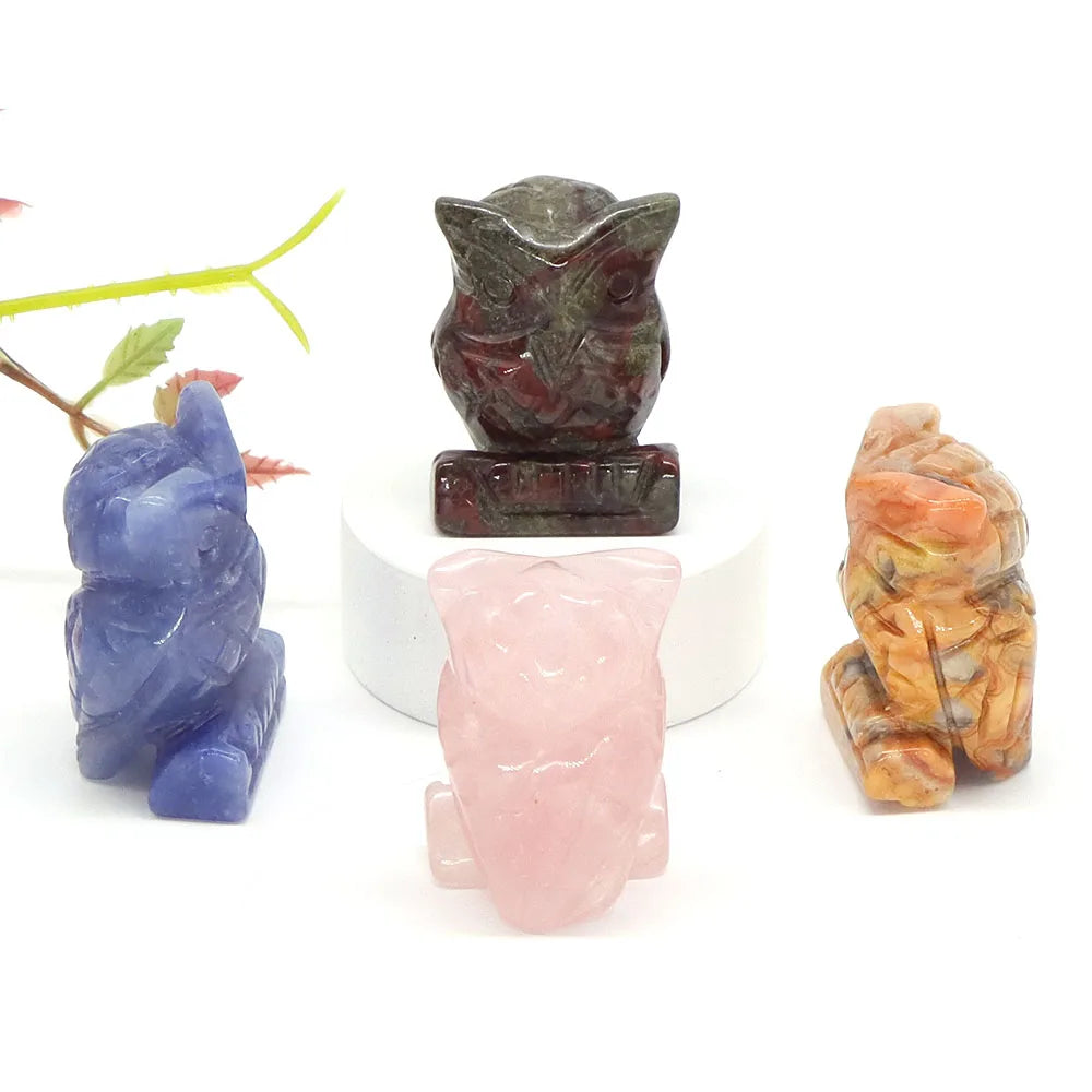 Crystal Owl Figurines | Choose Your Stone
