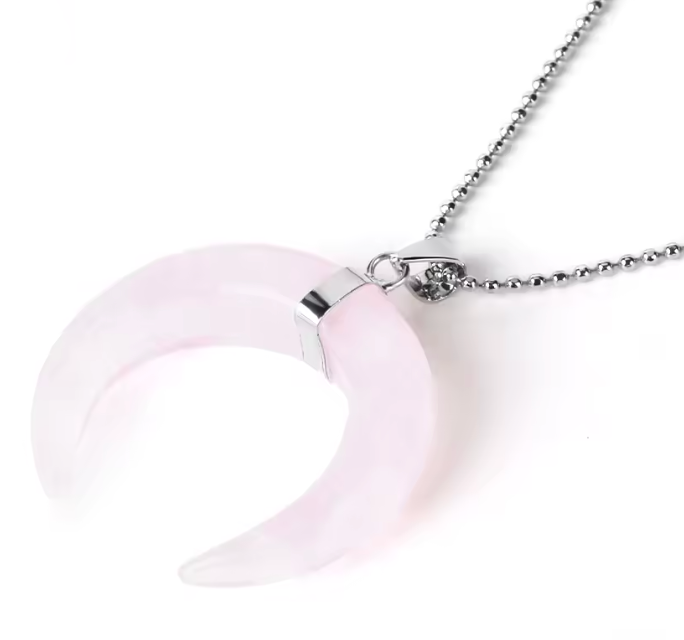 Crystal Crescent Moon Necklaces
