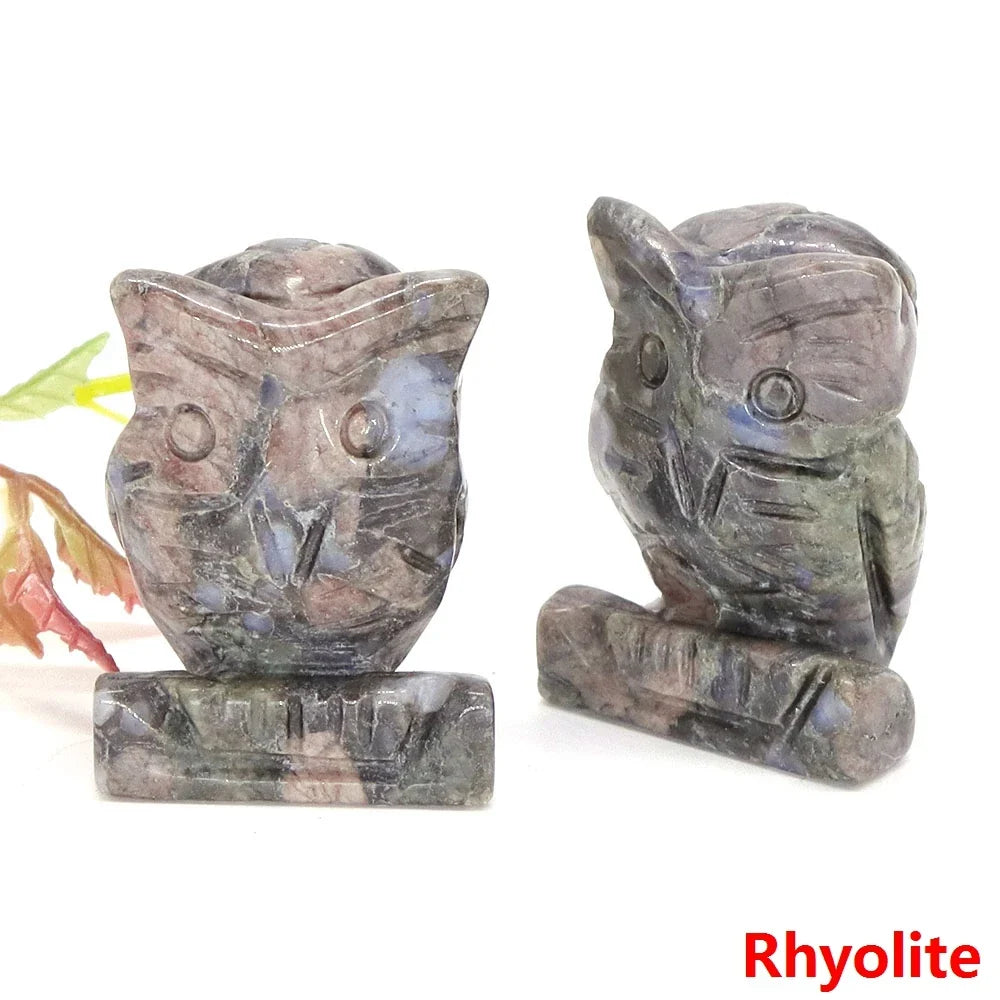 Crystal Owl Figurines | Choose Your Stone