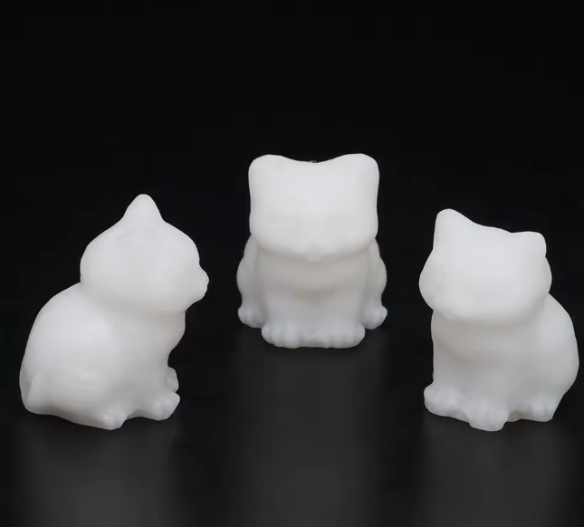Crystal Cat Statues