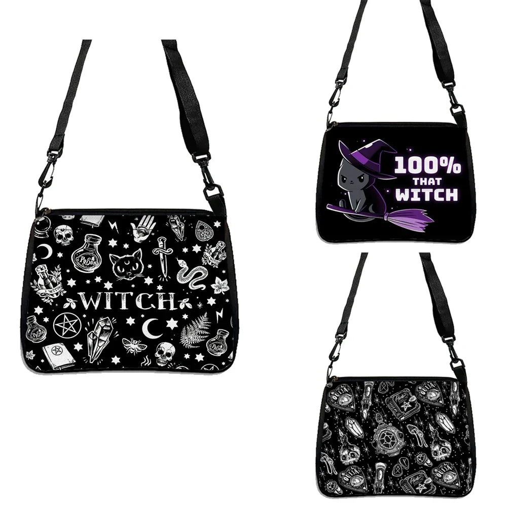 Witchy Print Shoulder Bags - Multiple Designs