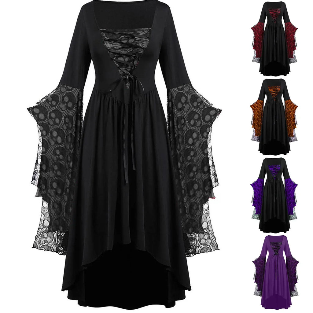Witchy Skull Costume Dress | Choose Your Color