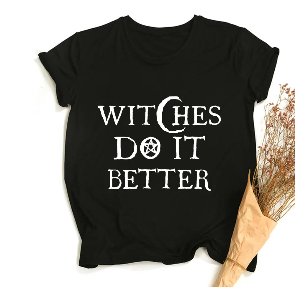 Witchy Quote Crop Top Tees