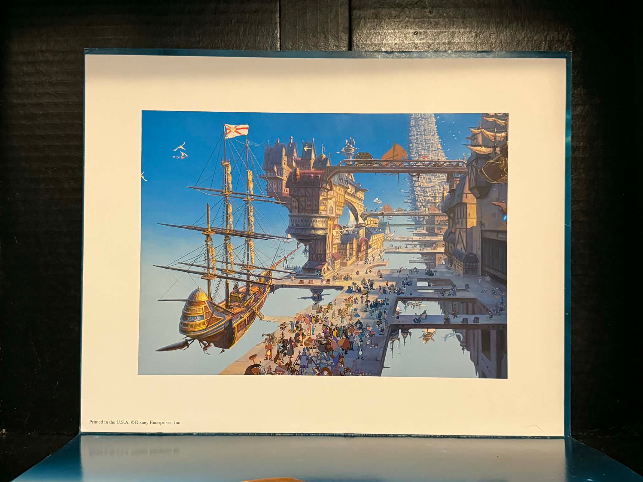 Disney Treasure Planet Exclusive Lithograph Portfolio Set of 4 Prints