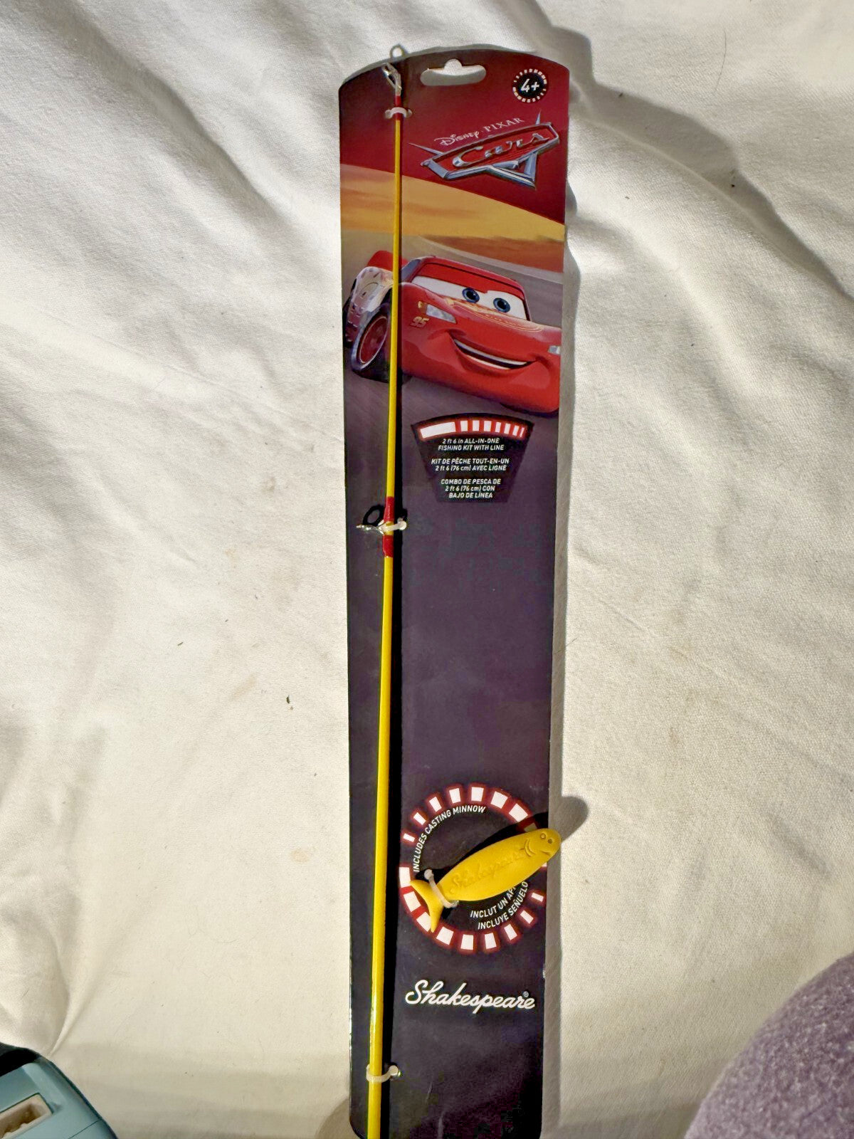Disney Pixar Cars Shakespeare Kids Fishing Rod Reel Kit 2'6" New Old Stock