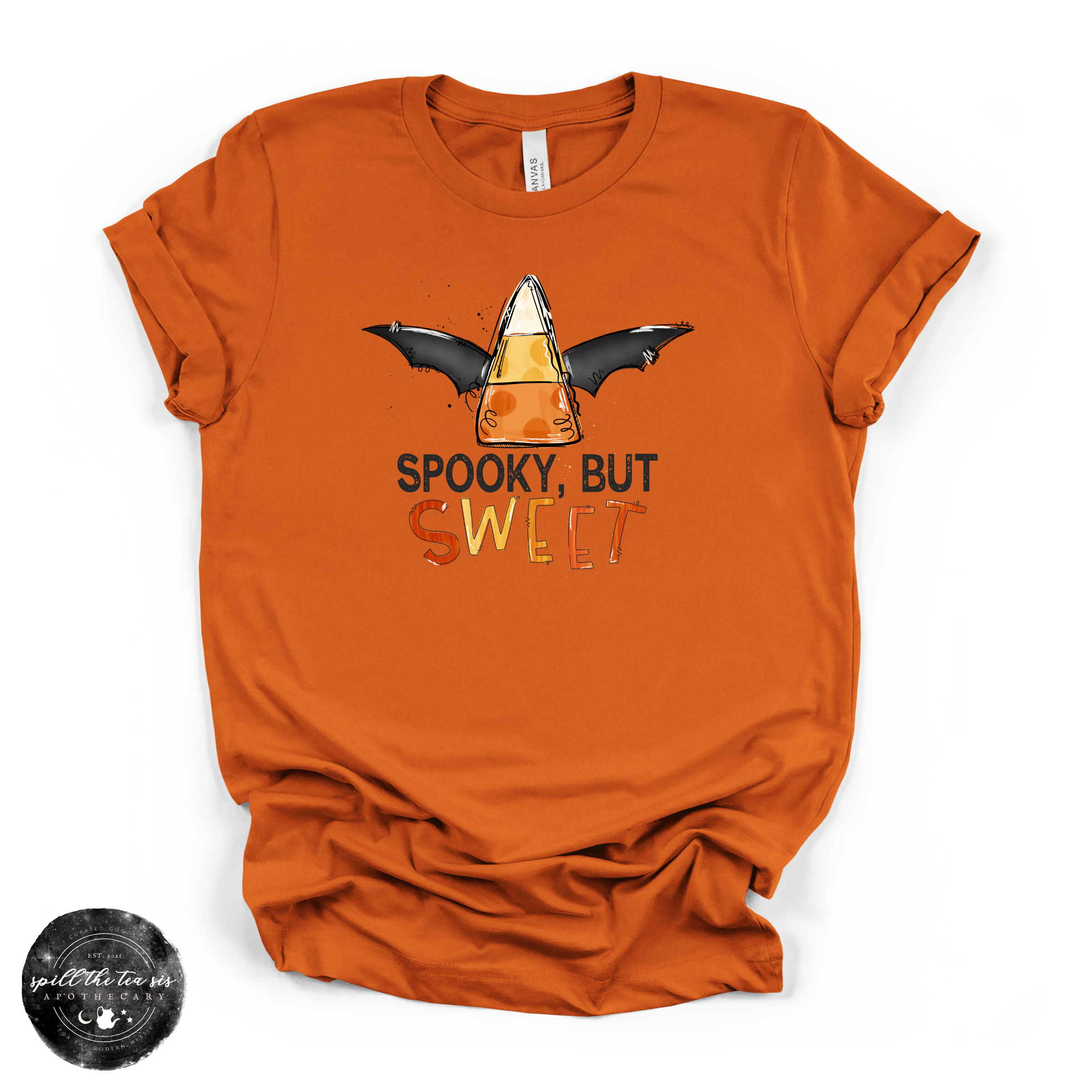 Spooky But Sweet Tee | Cute Halloween Ghost Graphic T-Shirt