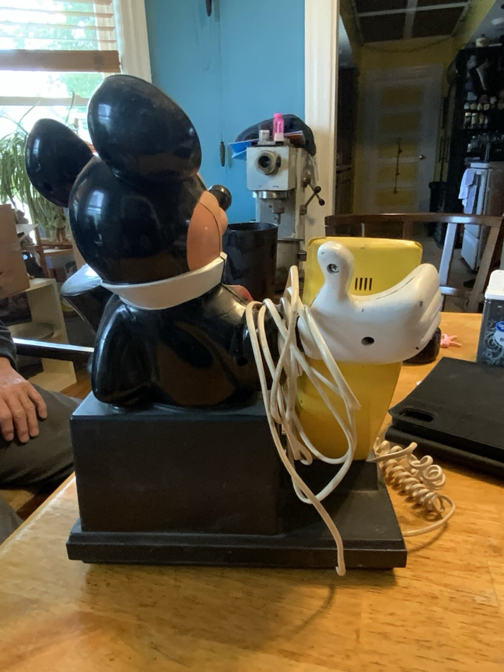 Vintage Disney Mickey Mouse Unisonic Desk Phone Memo Organizer Untested