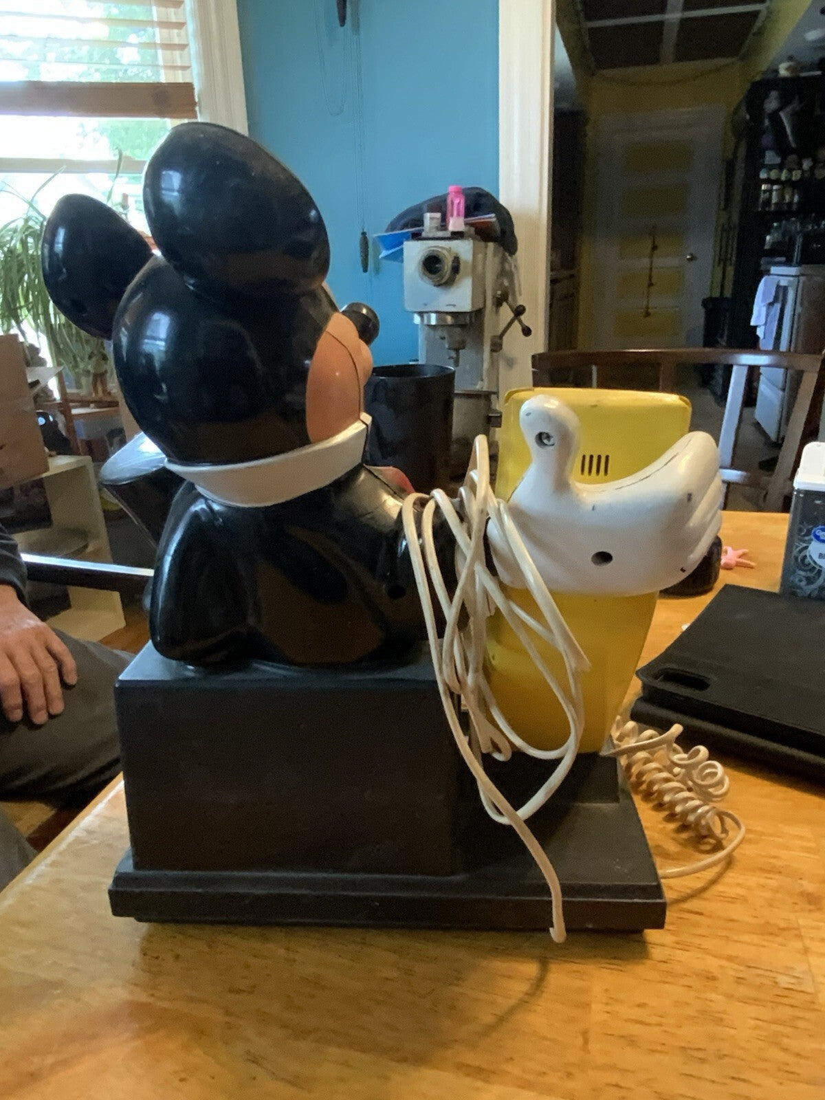 Vintage Disney Mickey Mouse Unisonic Desk Phone Memo Organizer Untested