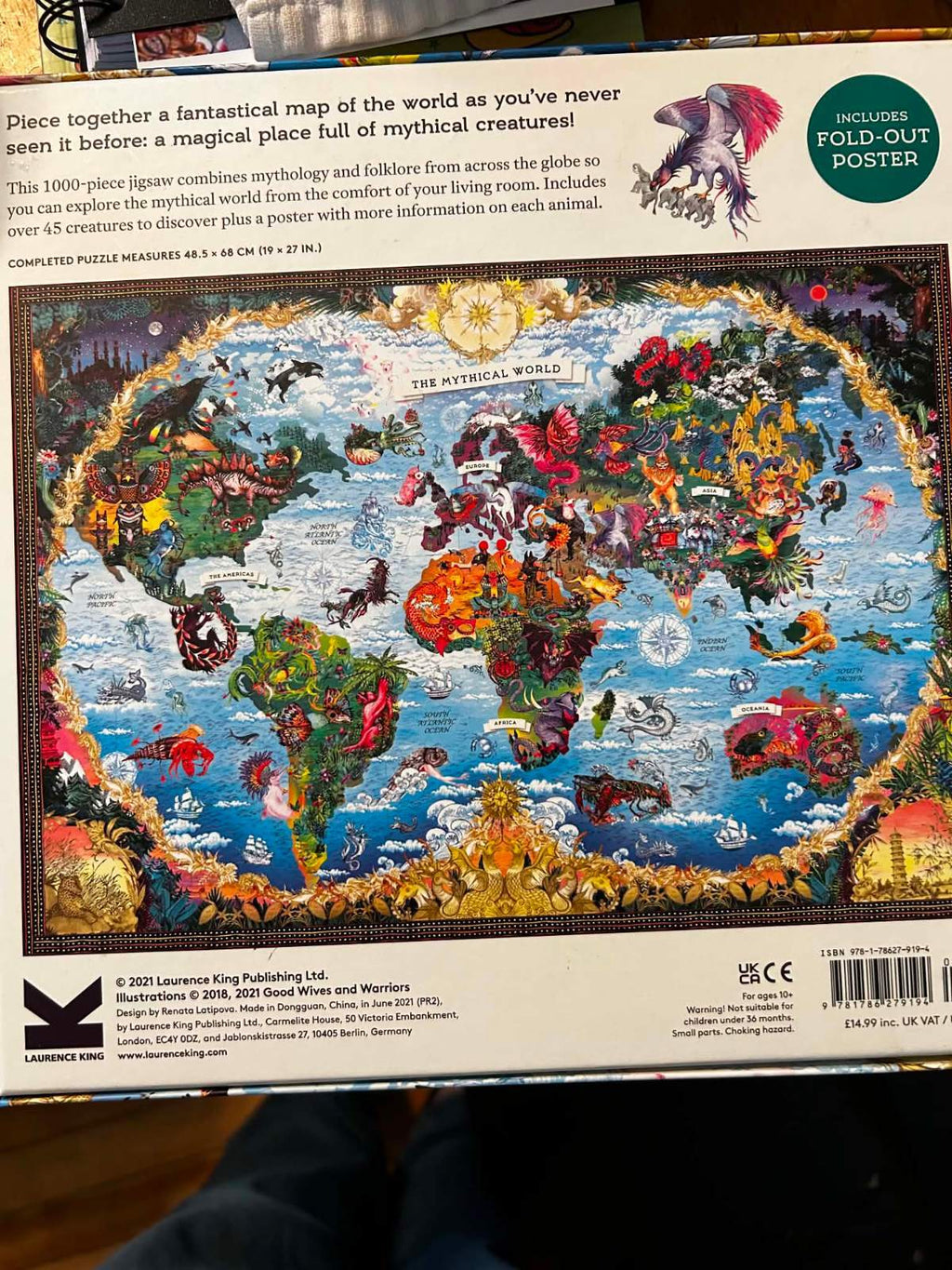 Laurence King Mythical World 1000 Piece Jigsaw Puzzle