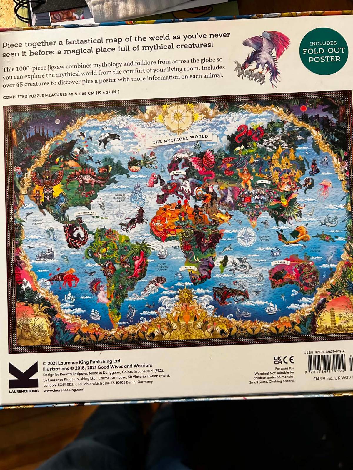 Laurence King Mythical World 1000 Piece Jigsaw Puzzle