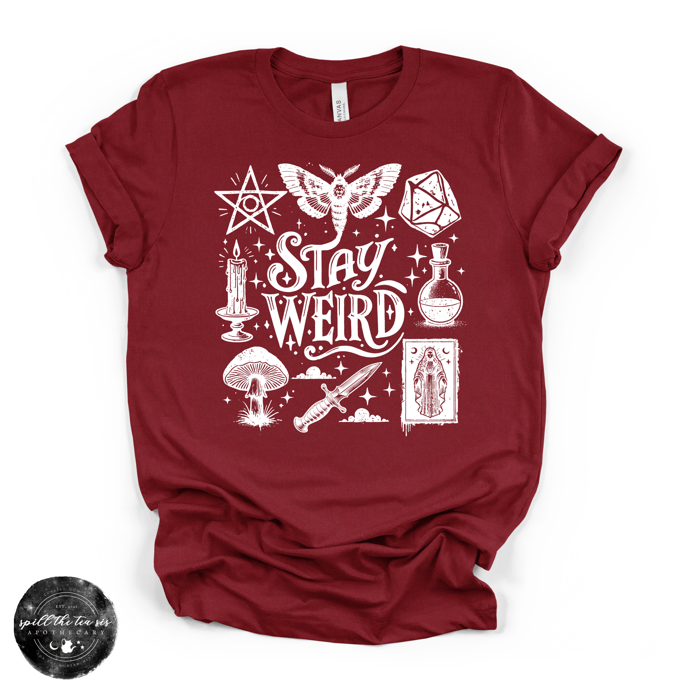 Stay Weird Tee | Alternative Graphic T-Shirt {WHITE DESIGN]