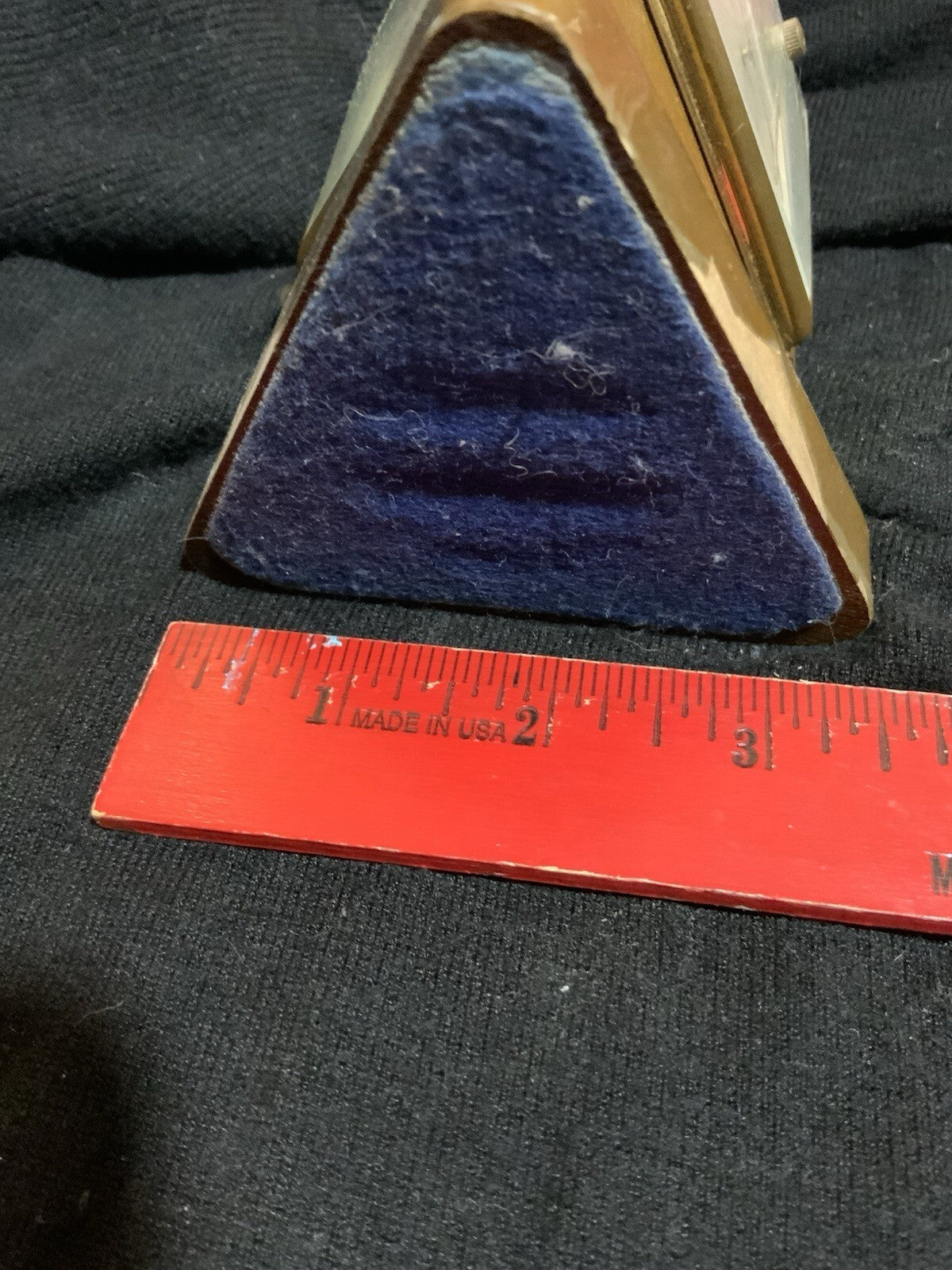 Vintage West Germany Rotating Brass Desk Weather Station Barometer MCM