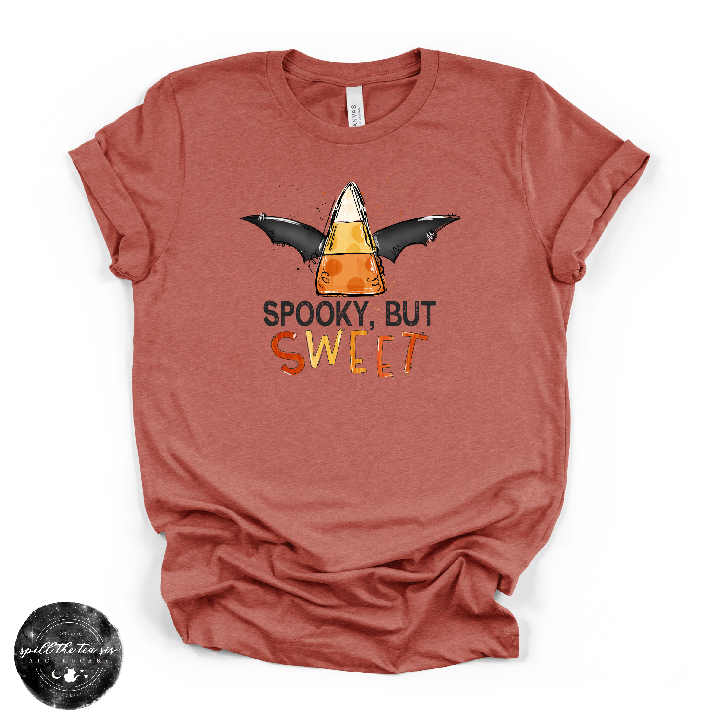 Spooky But Sweet Tee | Cute Halloween Ghost Graphic T-Shirt