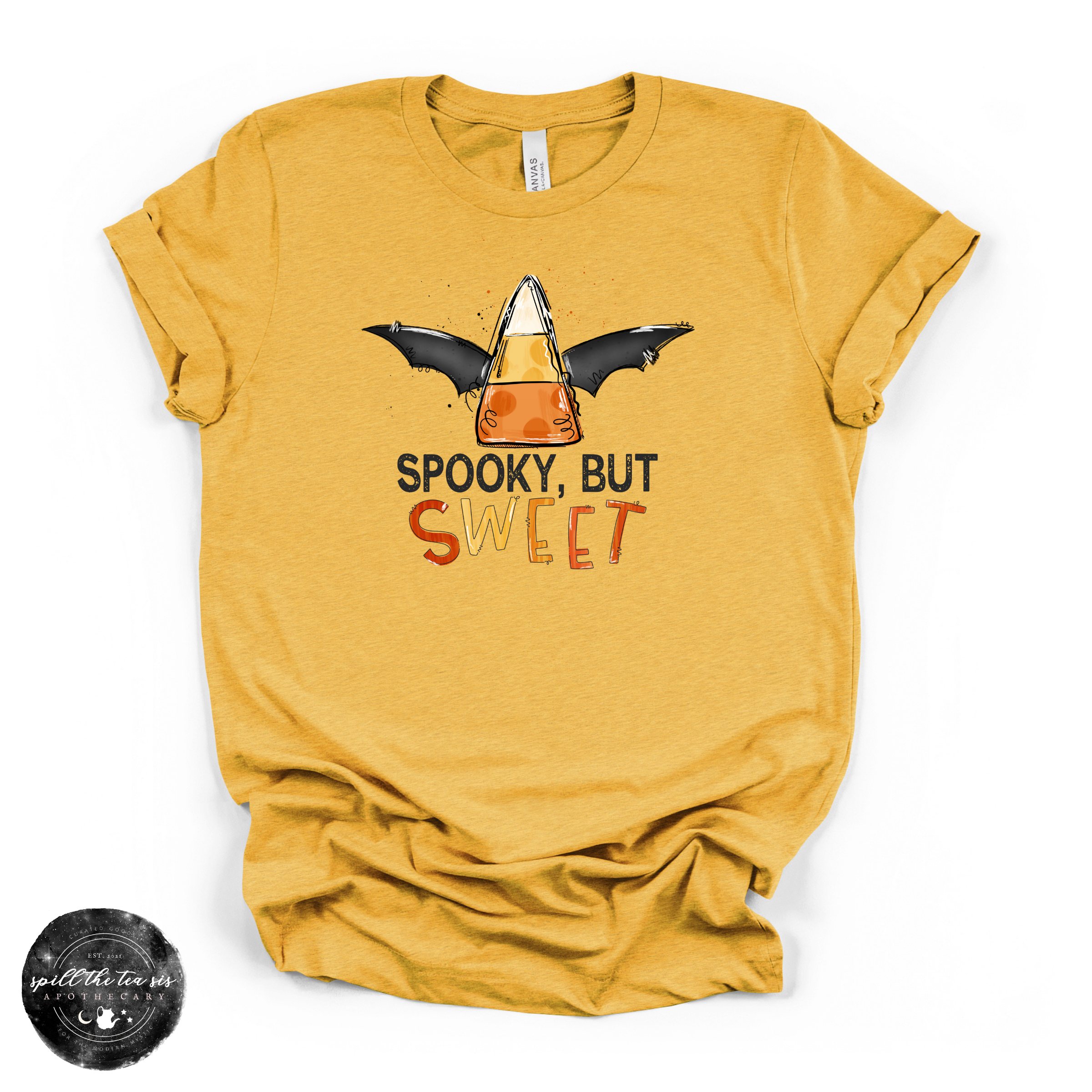 Spooky But Sweet Tee | Cute Halloween Ghost Graphic T-Shirt