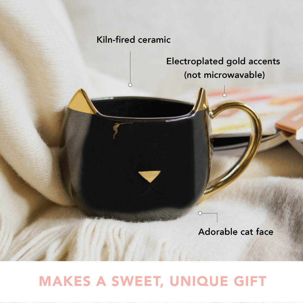 Chloe Black Cat Mug