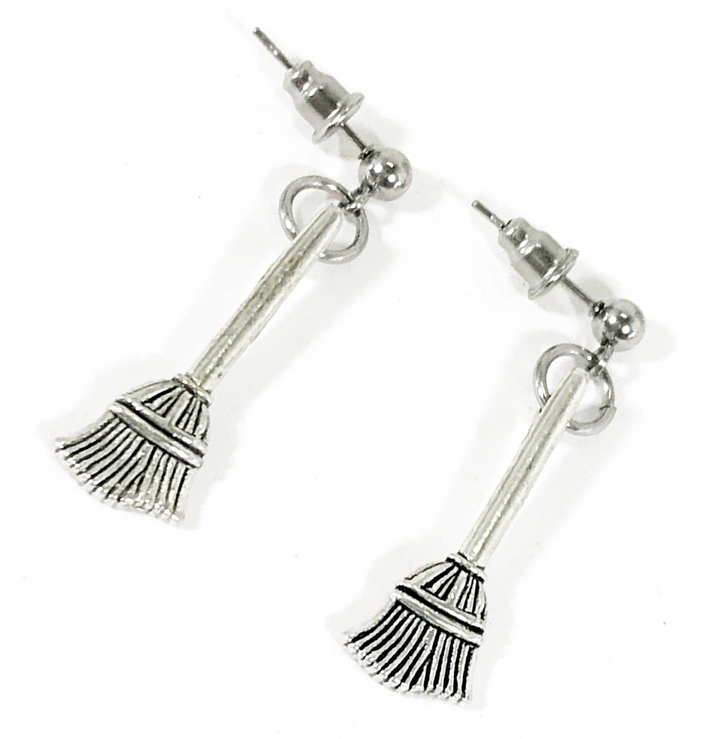 Witchy Earrings, Witch Broom Earrings, Halloween Costume Jewelry, Halloween Jewelry, Witch Earrings, Halloween Earrings, Halloween Gifts