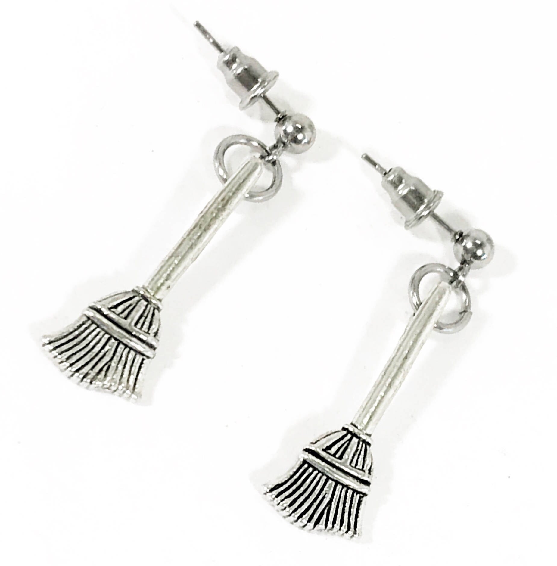 Witchy Earrings, Witch Broom Earrings, Halloween Costume Jewelry, Halloween Jewelry, Witch Earrings, Halloween Earrings, Halloween Gifts