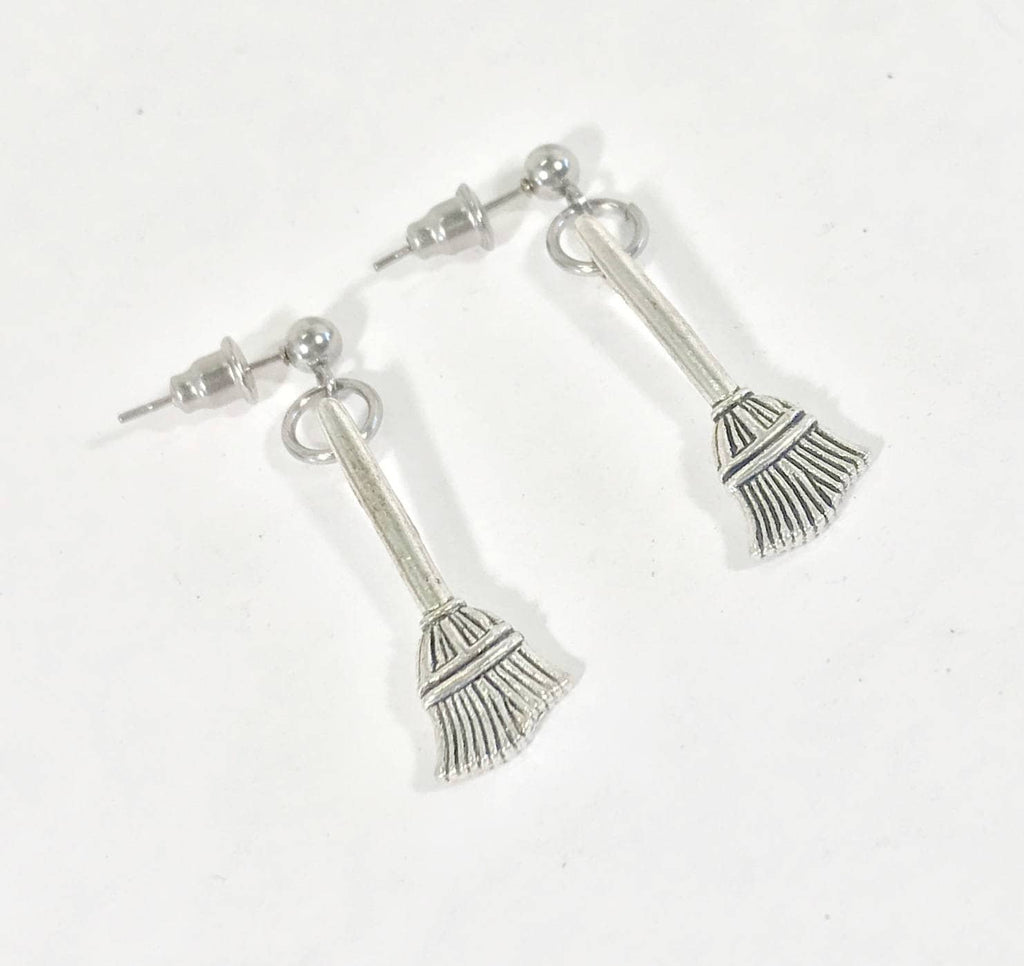 Witchy Earrings, Witch Broom Earrings, Halloween Costume Jewelry, Halloween Jewelry, Witch Earrings, Halloween Earrings, Halloween Gifts