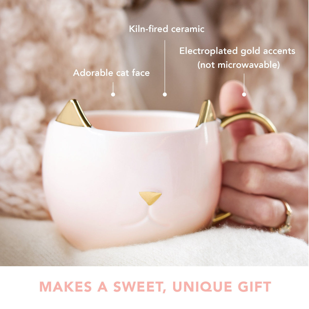 Chloe Pink Cat Mug