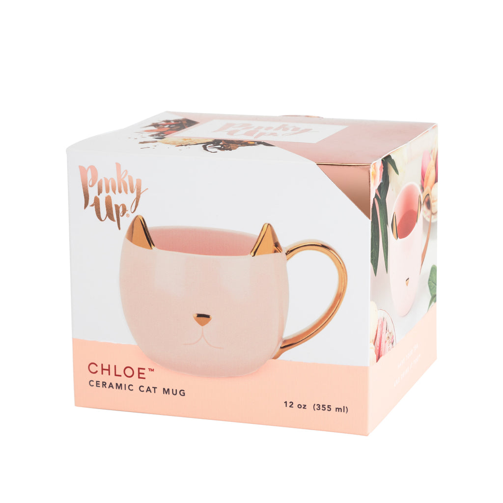 Chloe Pink Cat Mug