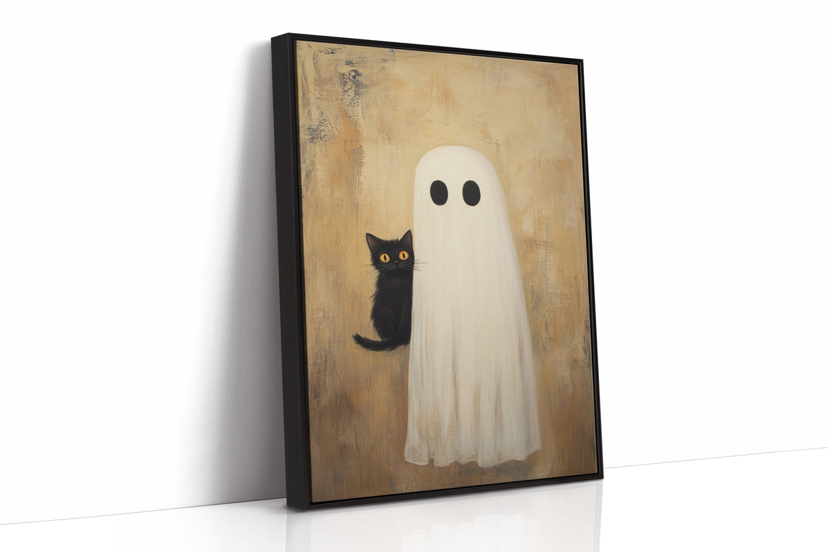 Spooky Feline Friendship