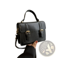 The Goldclasp Satchel | Vintage-Inspired Faux Leather Bag