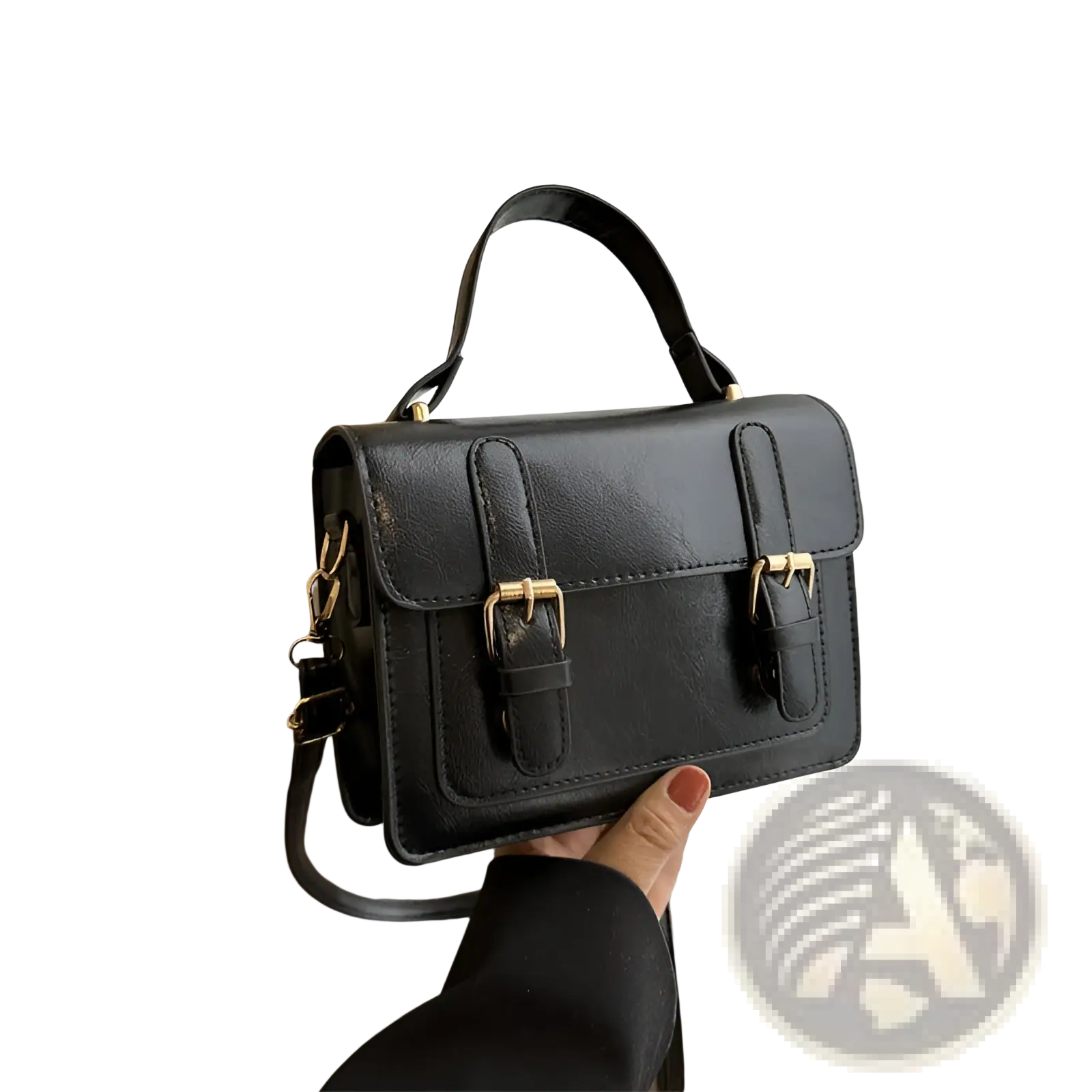 The Goldclasp Satchel | Vintage-Inspired Faux Leather Bag