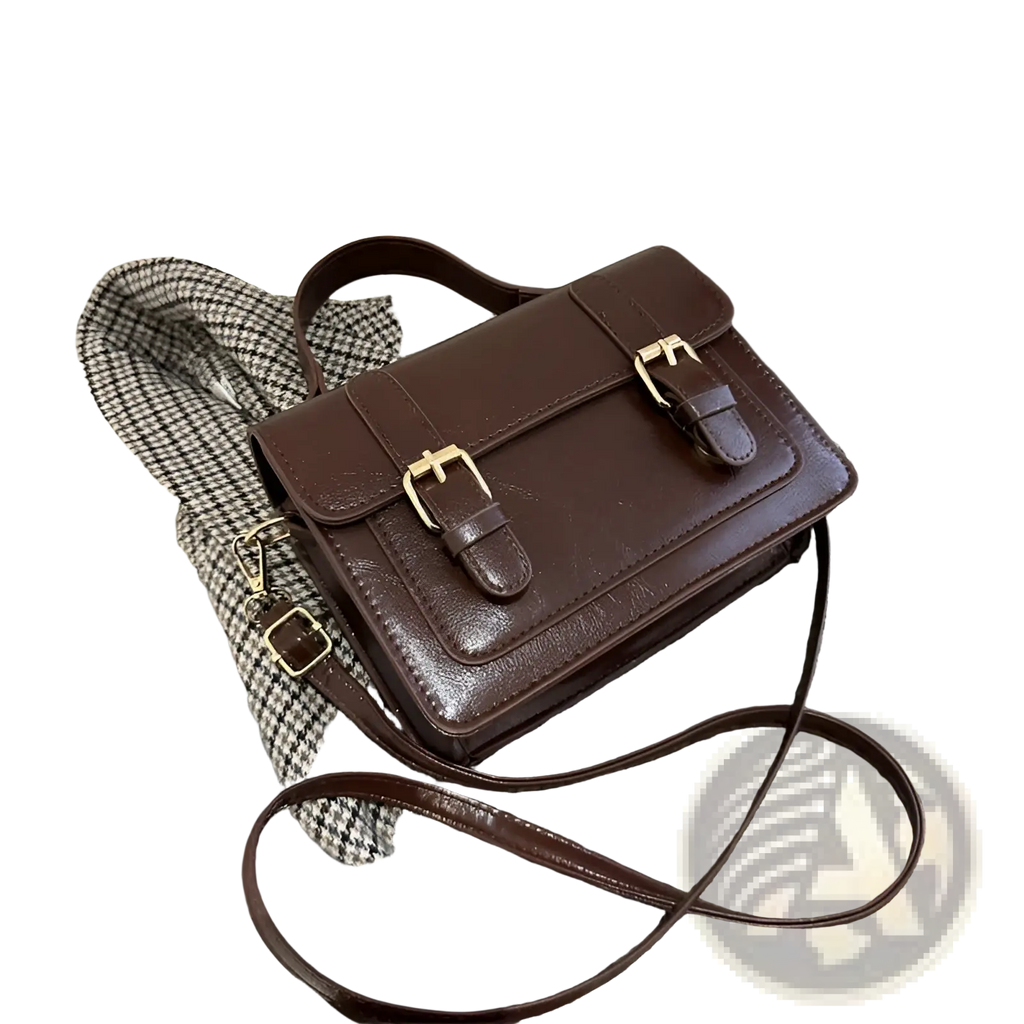 The Goldclasp Satchel | Vintage-Inspired Faux Leather Bag