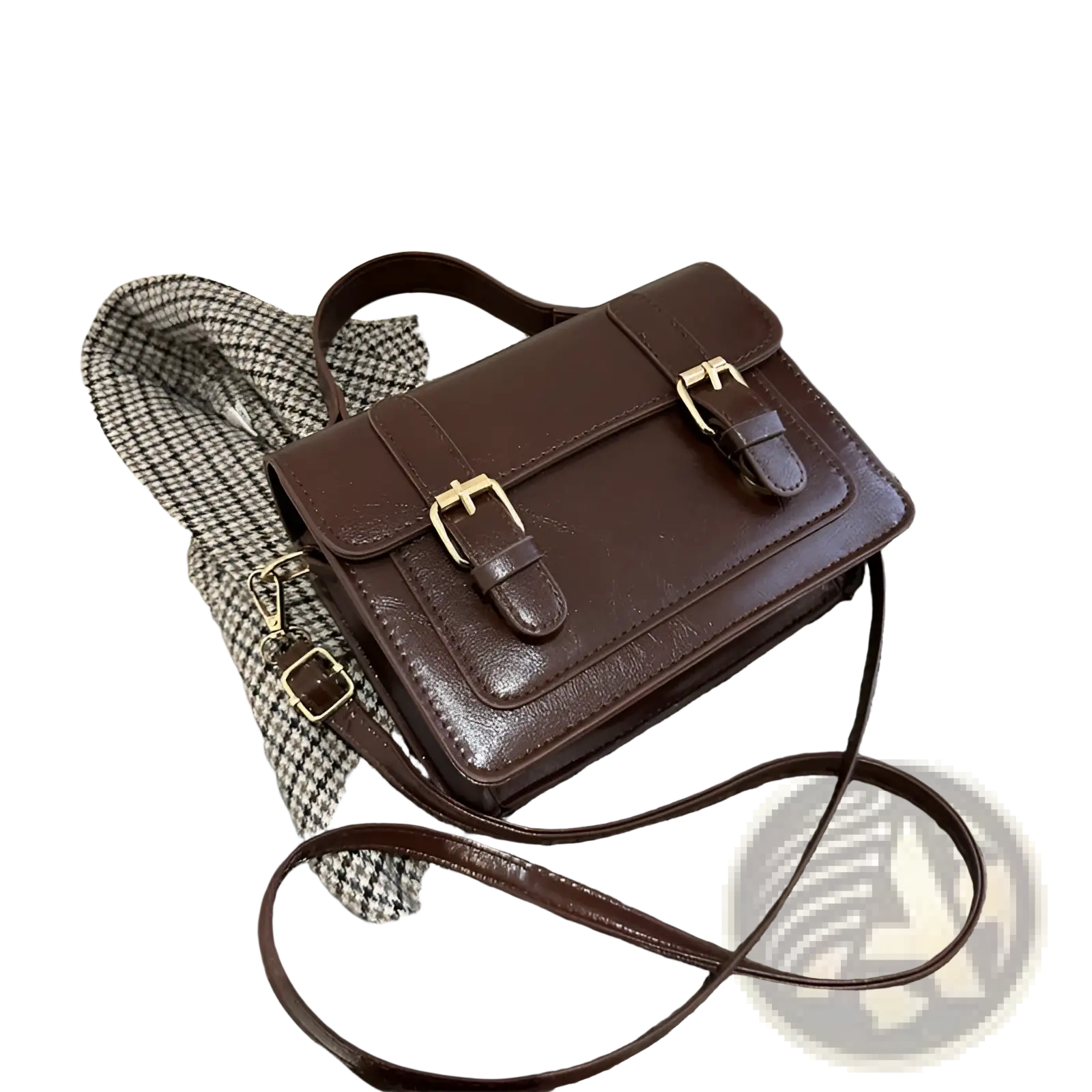 The Goldclasp Satchel | Vintage-Inspired Faux Leather Bag