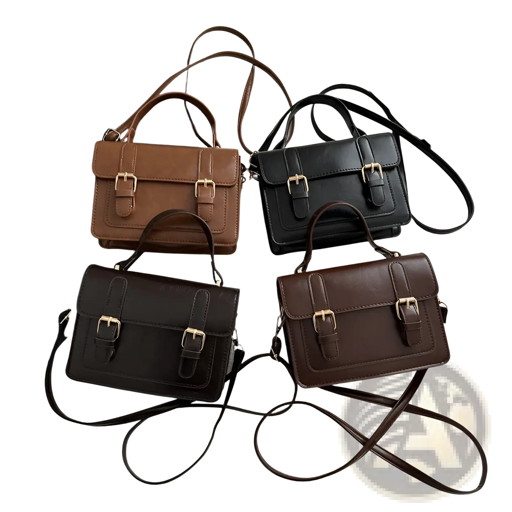 The Goldclasp Satchel | Vintage-Inspired Faux Leather Bag